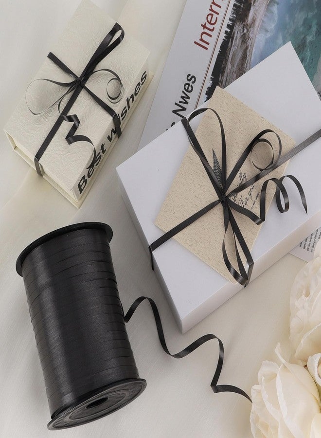 YOTHORN 500 Yards Black Curling Ribbons, Balloon Ribbon Balloon String for Art&Craft Decor, Ribbon String for Christmas New Year Birthday Gifts Flower Bows Decoration (Black) - Image 3